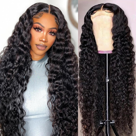 Front Lace Deep Wave Human Hair Wig